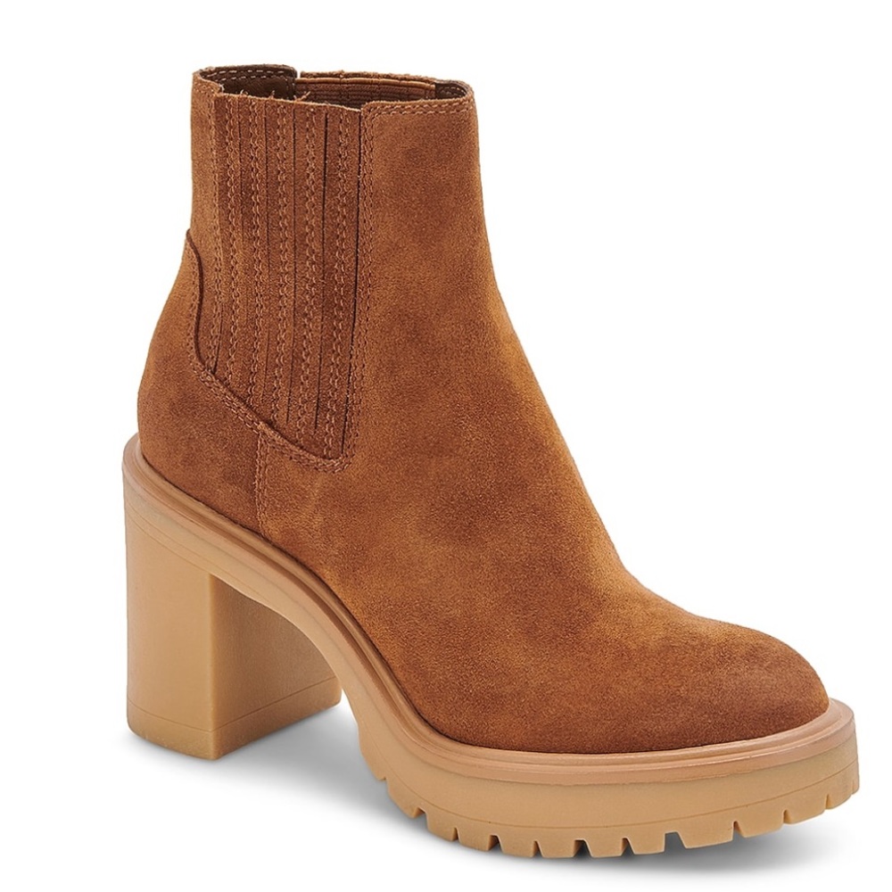 Dolce Vita Caster H2O Booties Suede in Cognac